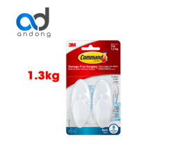 Command-Móc treo tường nhà tắm 1,3kg 2 cai